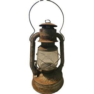 Antique Dietz No. 2 D-Lite Lantern Railroad‎ Hurricane Tubular Oil H Loc Nob NY